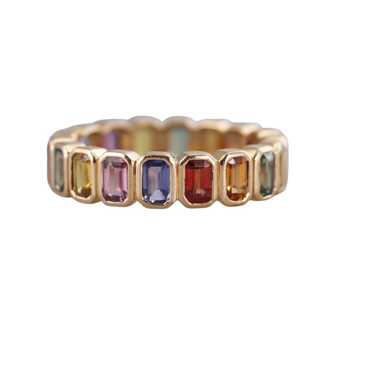 18k Yellow Gold Sapphire Ring