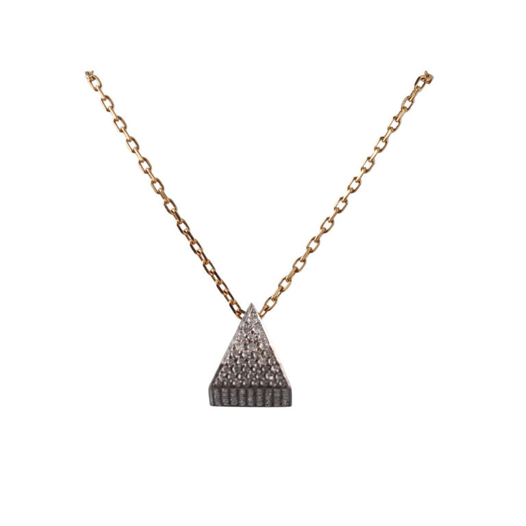 18k Gold Diamond Pendant Necklace