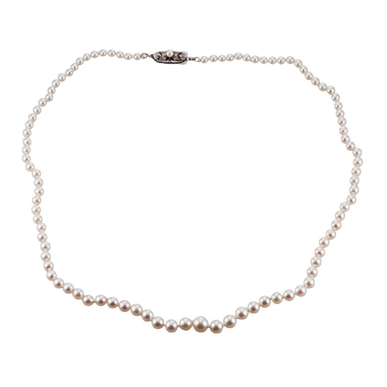 Sterling Silver Pearl Necklace