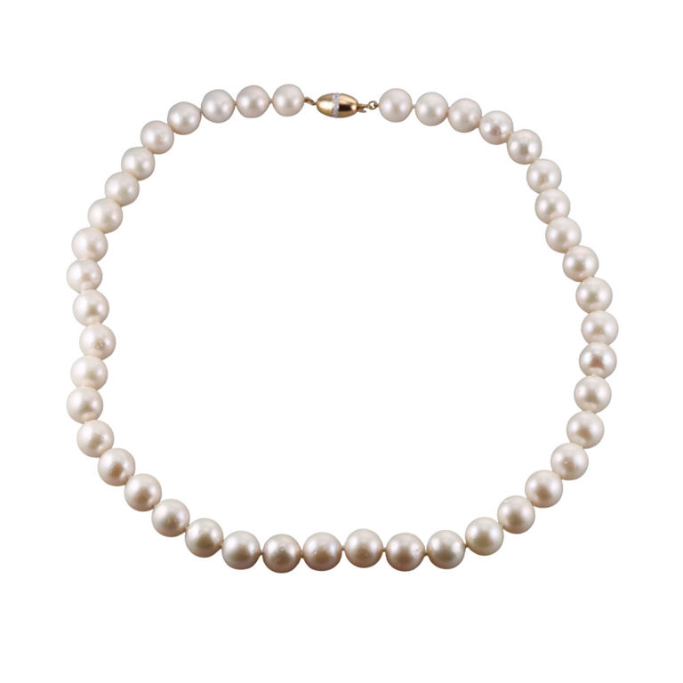 18k Gold Pearl Necklace