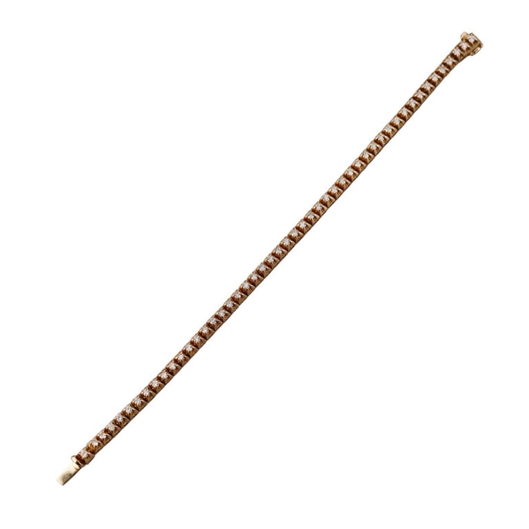 14k Yellow Gold Diamond Bracelet