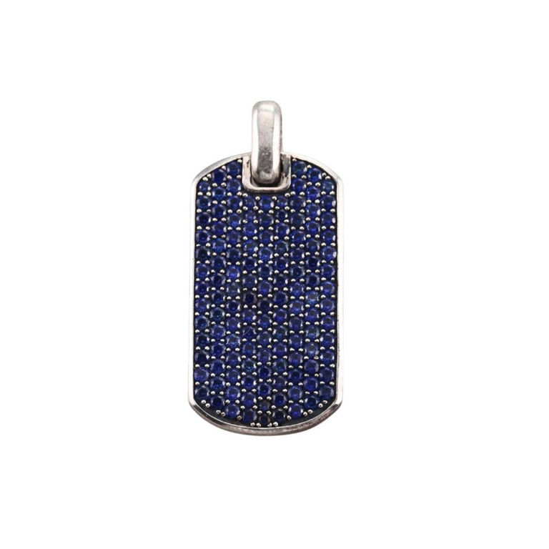 Sterling Silver Sapphire Pendant