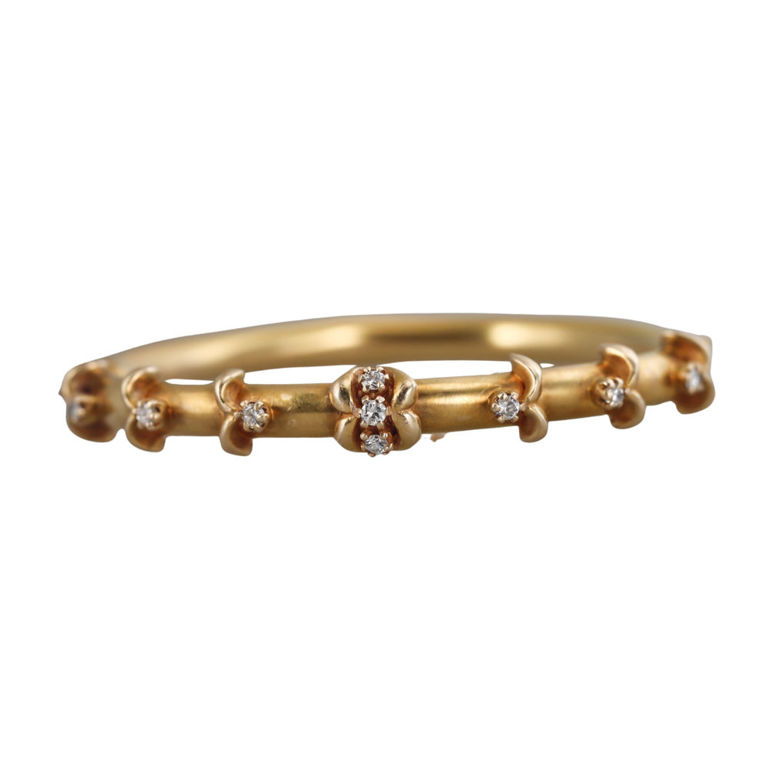 Antique 14k Gold Diamond Bracelet