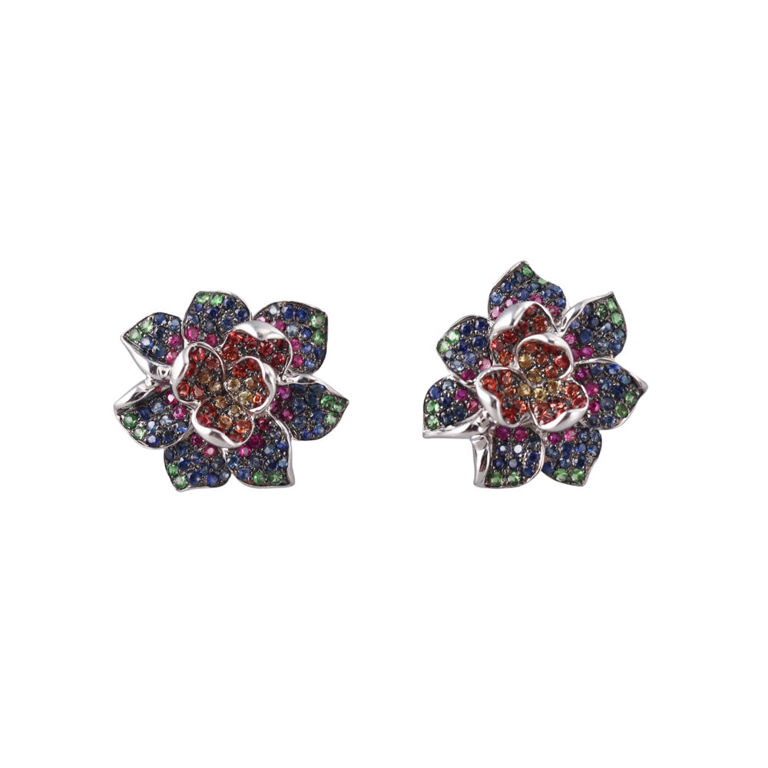 18k Gold Sapphire Earrings