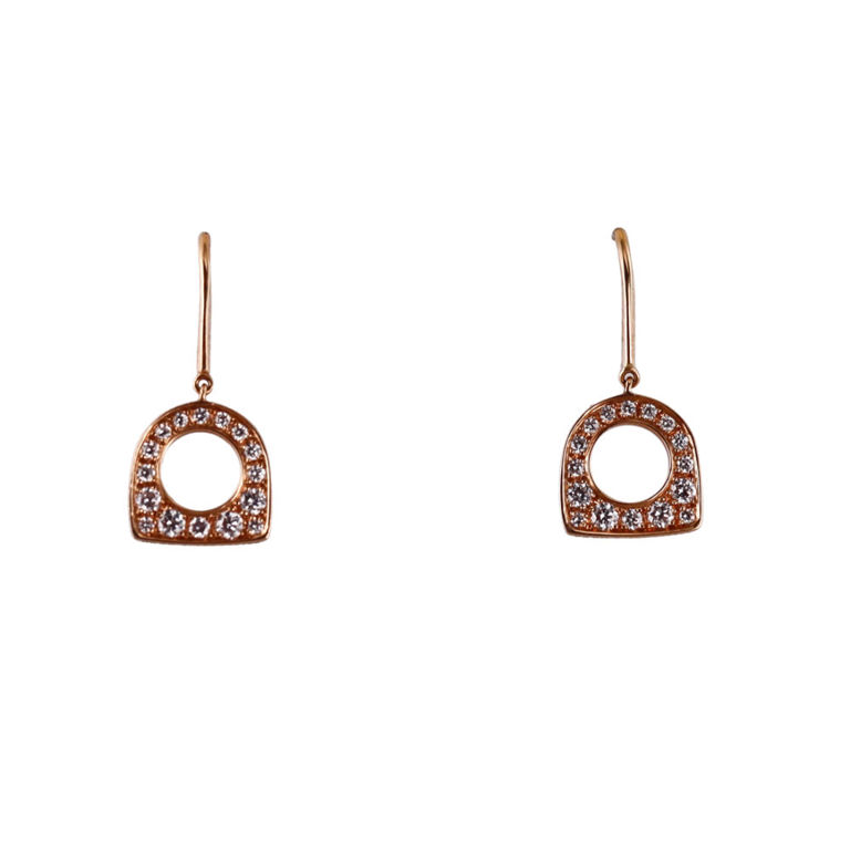 18k Gold Diamond Drop Earrings