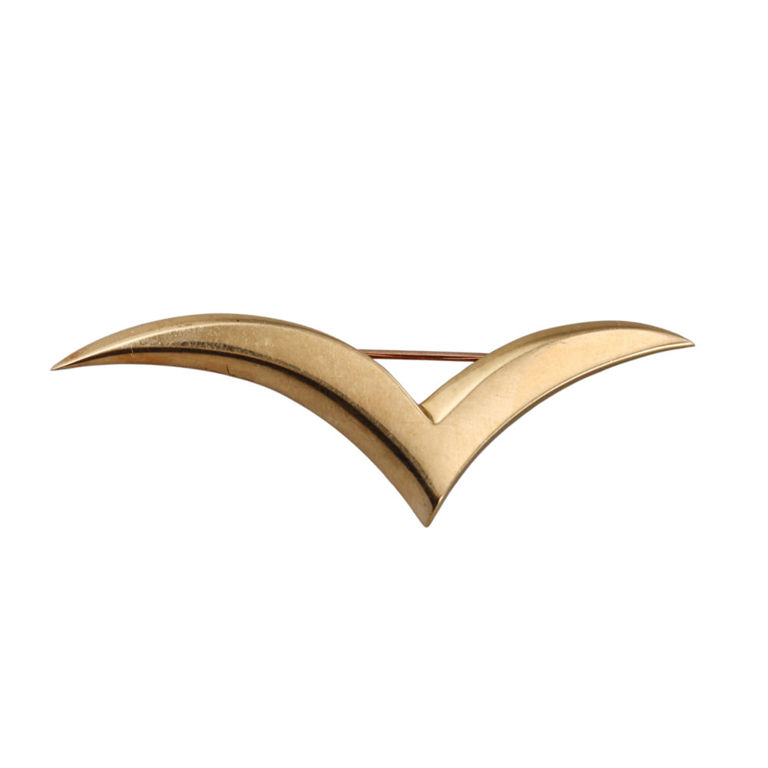18k Yellow Gold Brooch