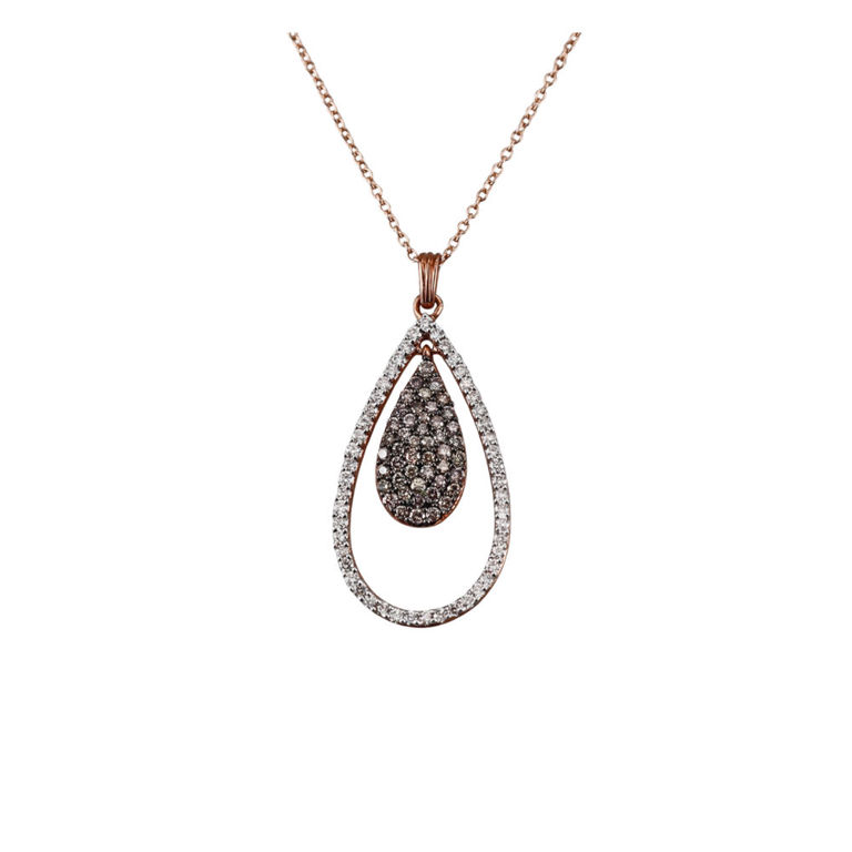 9k Gold Diamond Pendant Necklace