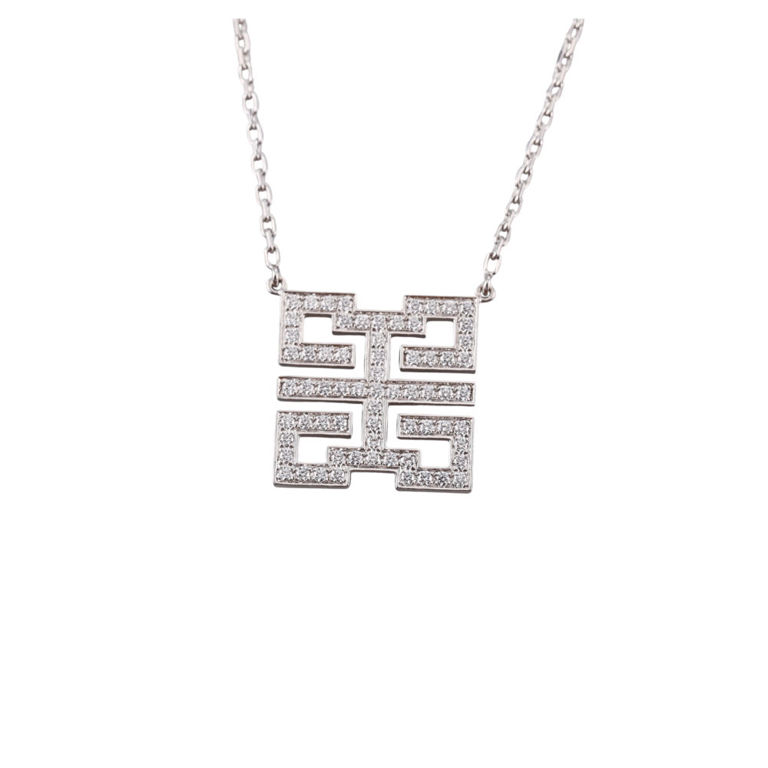 18k Gold Diamond Pendant Necklace