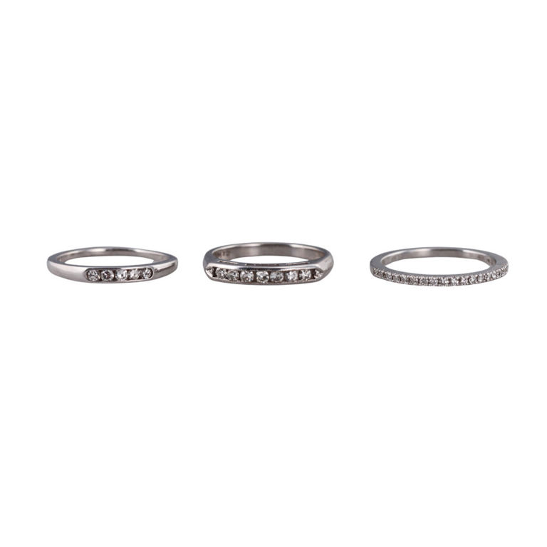 14k White Gold Diamond Rings