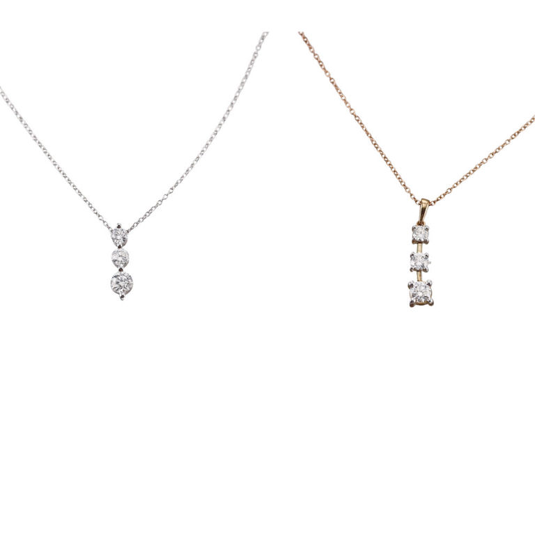 9k Gold Diamond Pendant Necklaces
