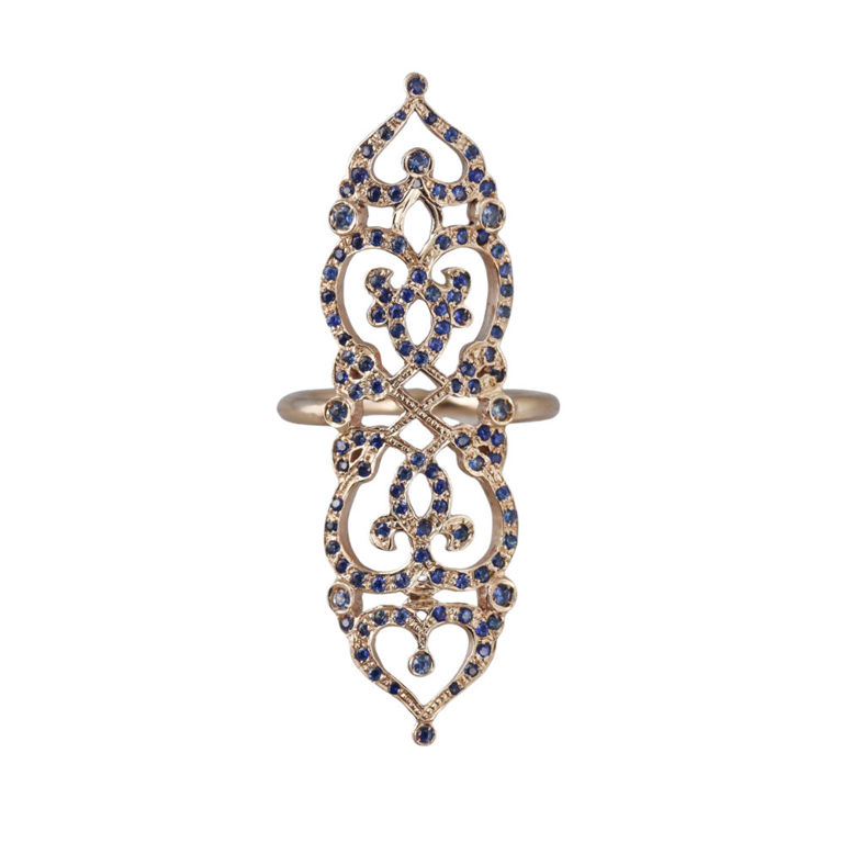 18k Yellow Gold Sapphire Ring