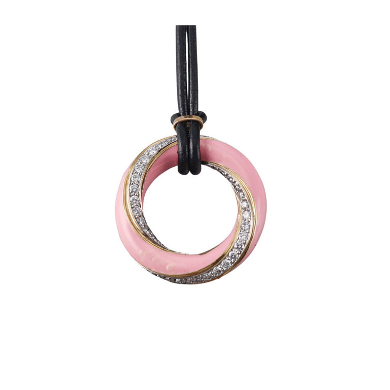Gold and Platinum Diamond Necklace
