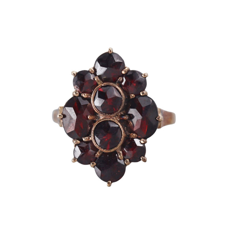 Gold Garnet Ring