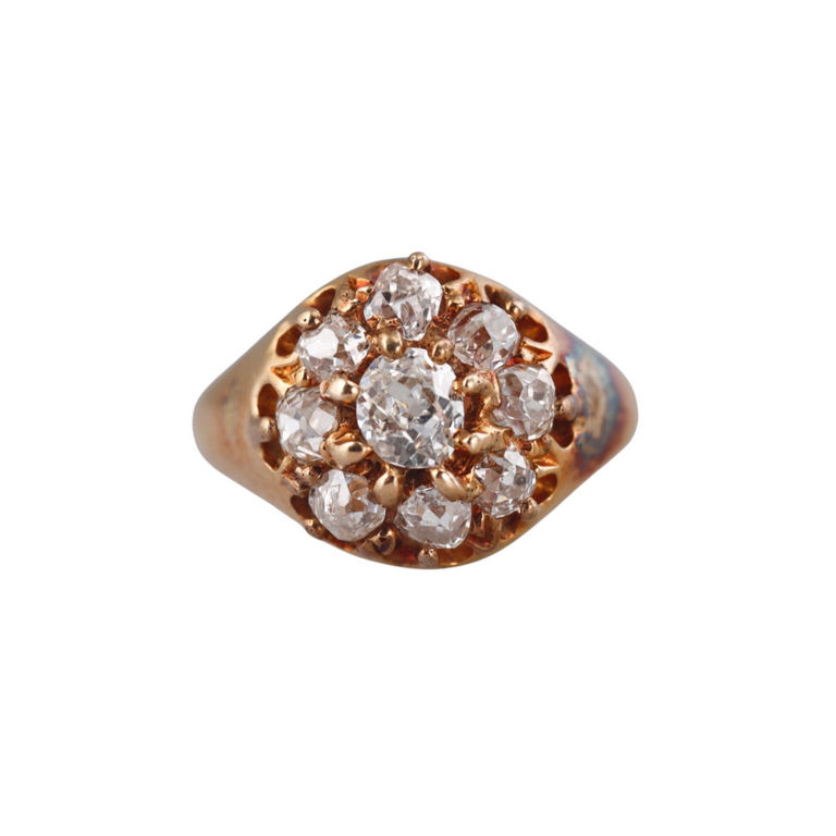 Antique 18k Gold Diamond Ring