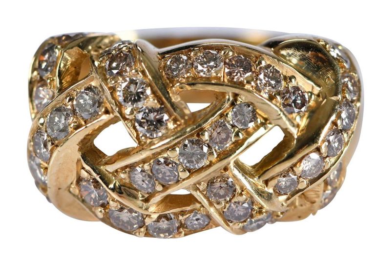 18k Yellow Gold Diamond Ring