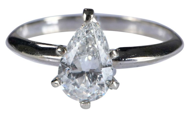 14k White Gold Diamond Ring