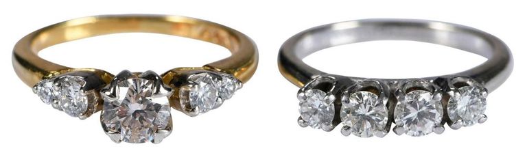Gold Diamond Rings