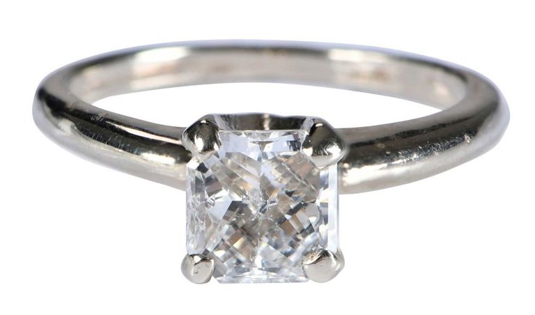 14k White Gold Diamond Ring