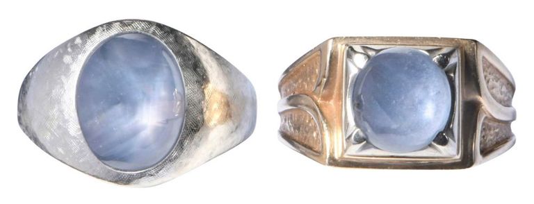 14k Gold Star Sapphire Rings
