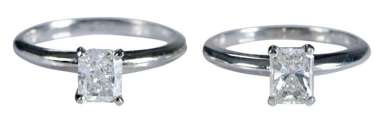 14k White Gold Diamond Rings