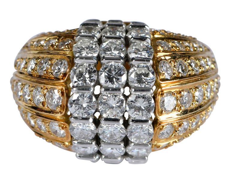 Gold and Platinum Diamond Ring