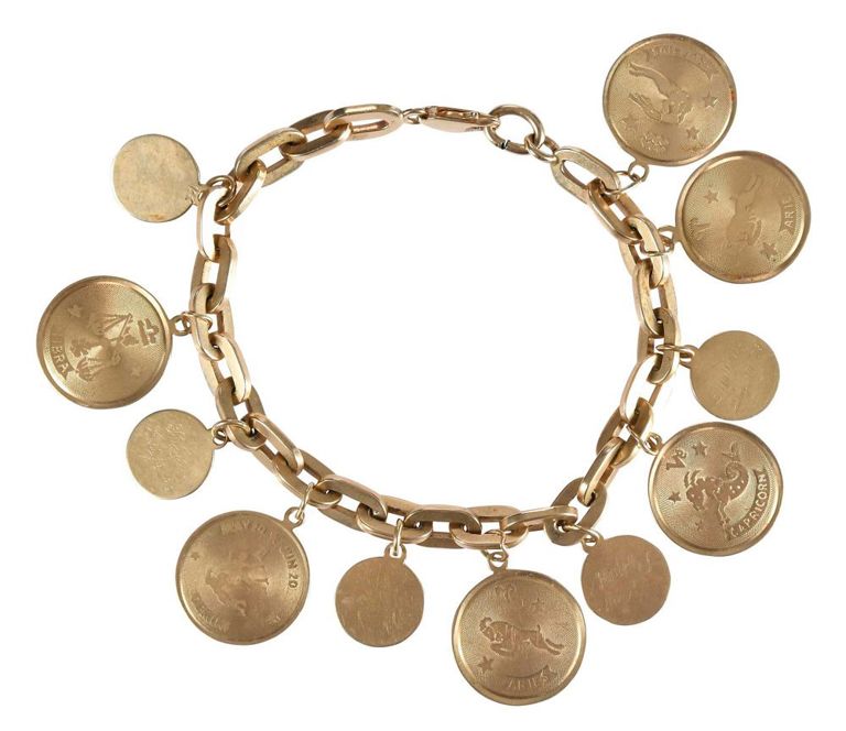 14k Yellow Gold Charm Bracelet