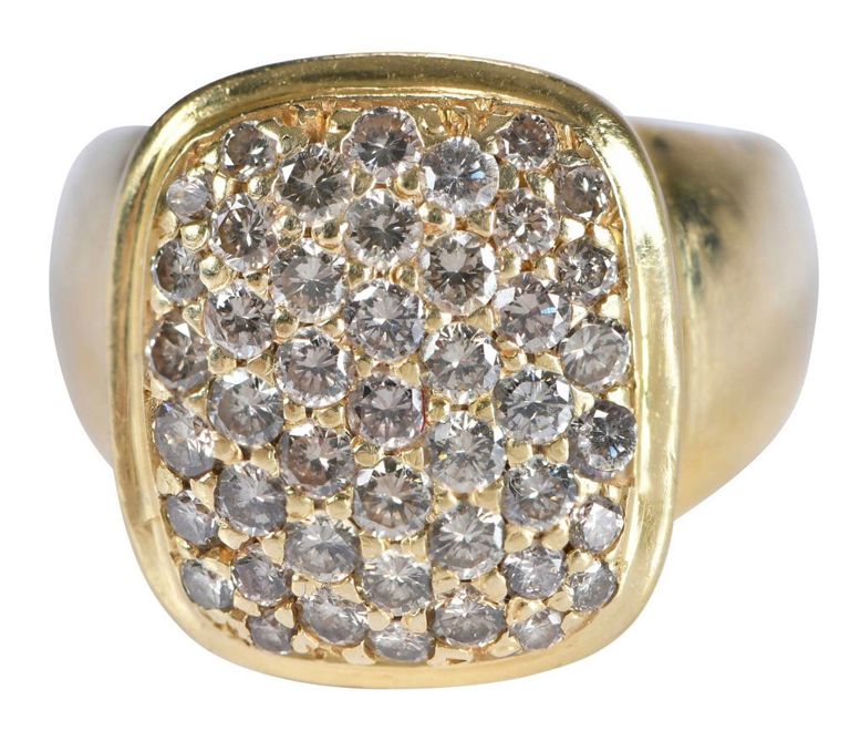 18k Yellow Gold Diamond Ring