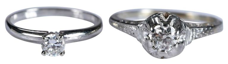 18k White Gold Diamond Ring