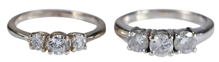 14k White Gold Diamond Ring