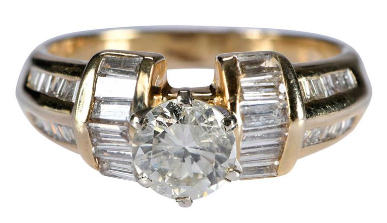 14k Yellow Gold Diamond Ring