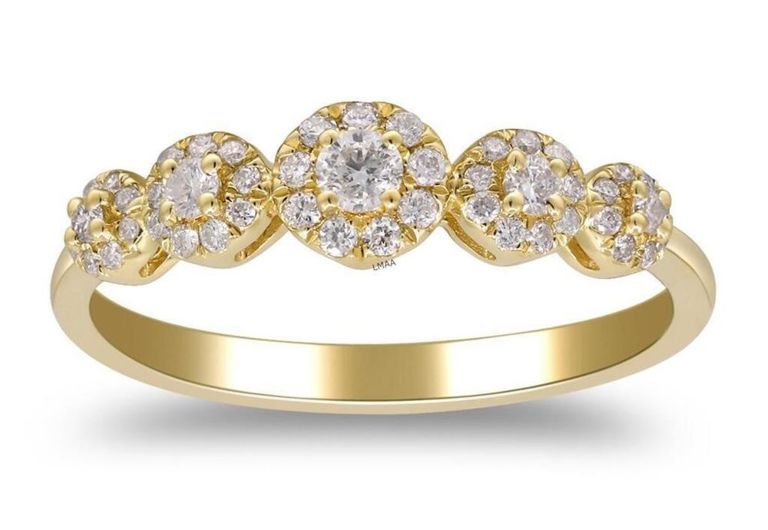 14k Yellow Gold Diamond Ring