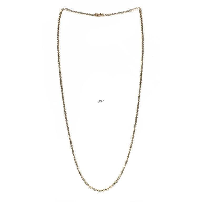 14k White Gold Diamond Necklace