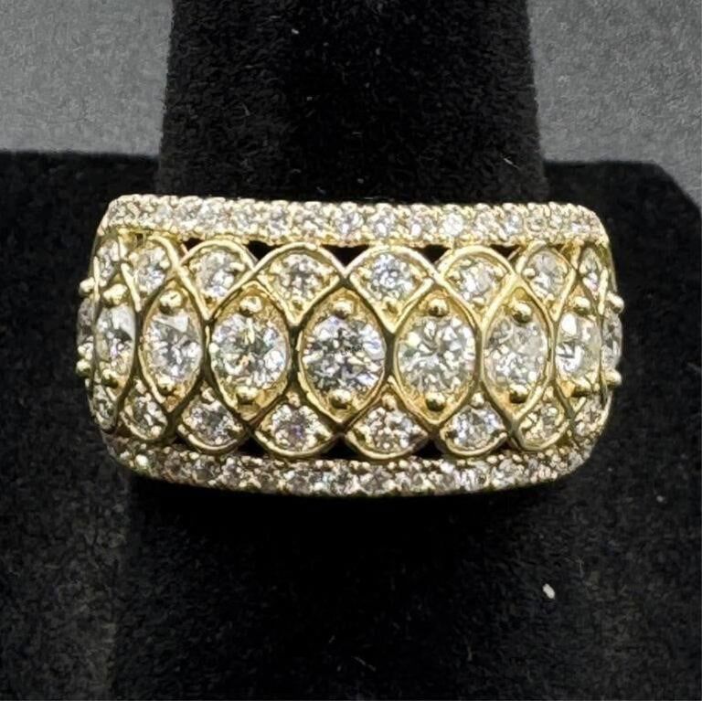 14k Yellow Gold Diamond Ring