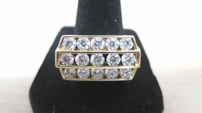 14k Yellow Gold Diamond Ring