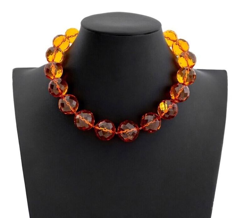 Amber Bead Necklace