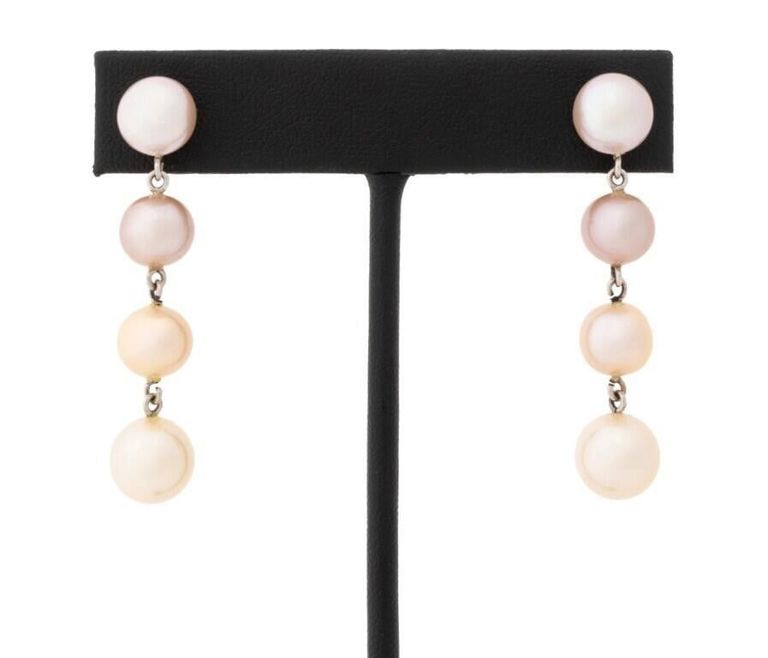 18k Gold Pearl Drop Earrings