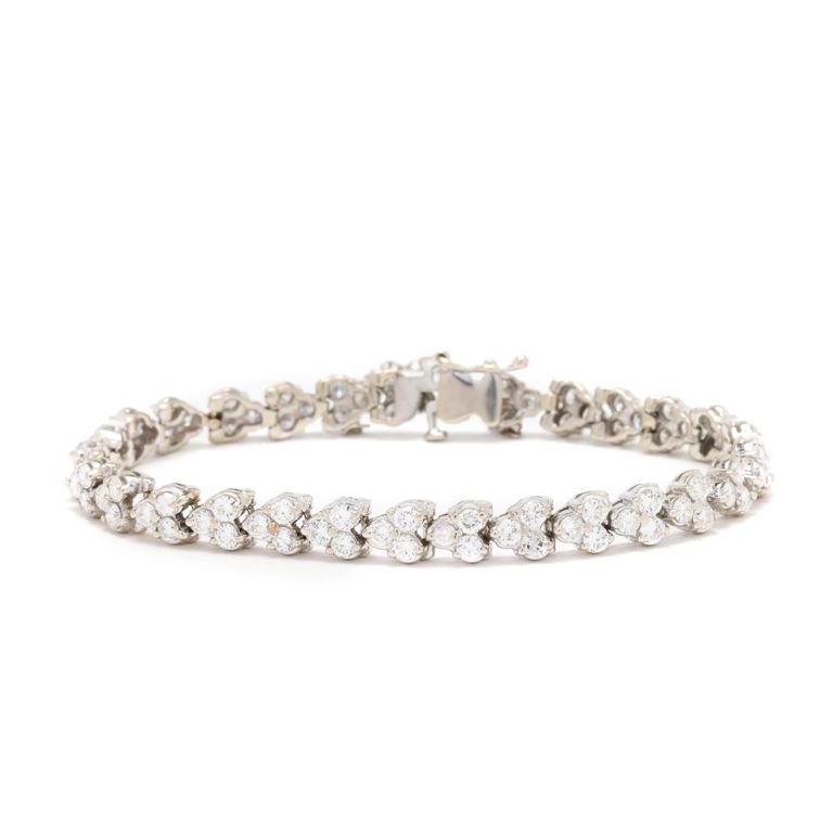 14k Gold Diamond Line Bracelet