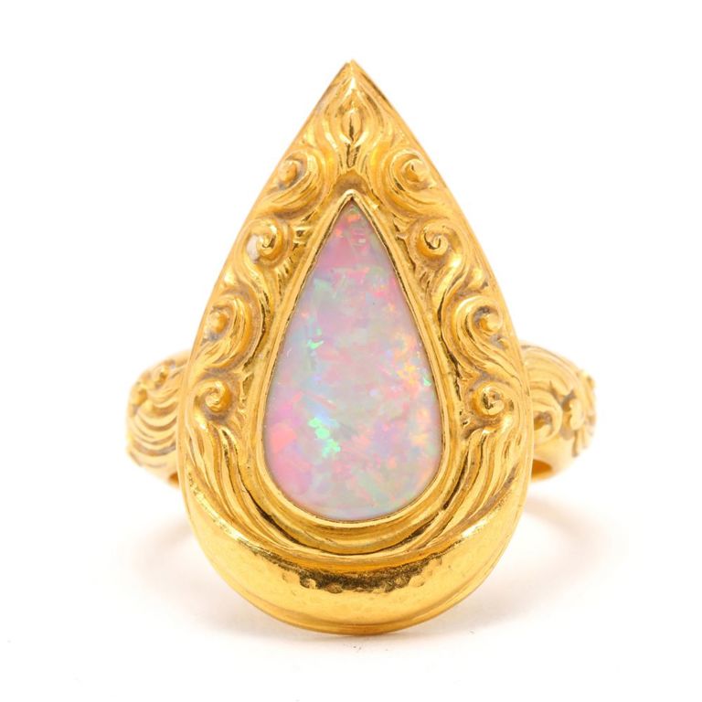22k Gold Opal Ring