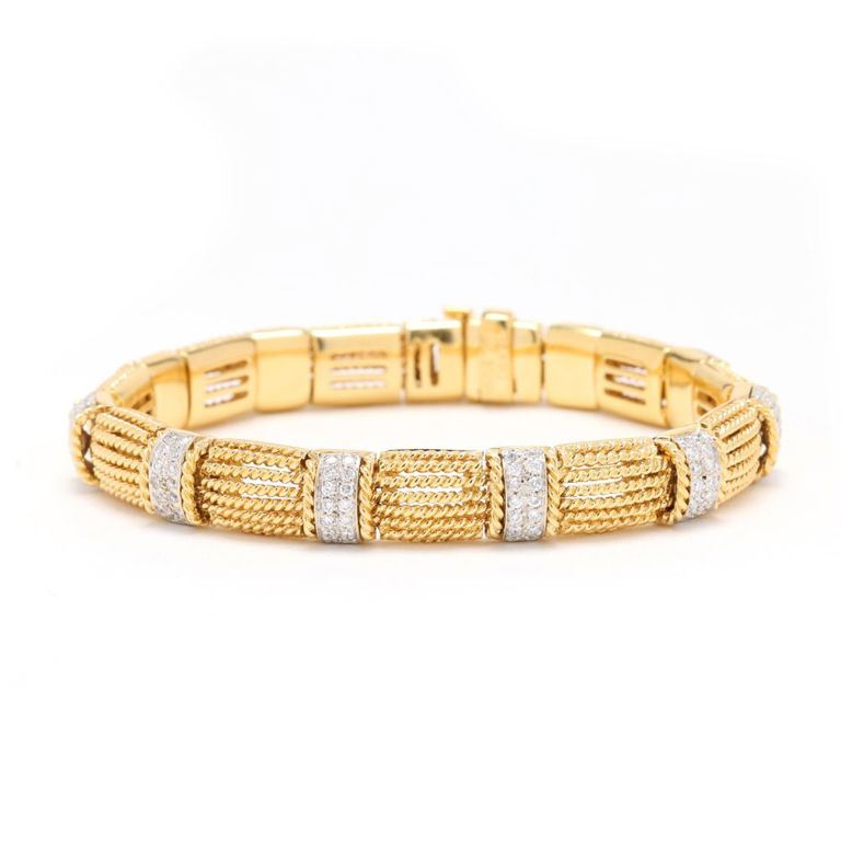 18k Gold Diamond Bracelet