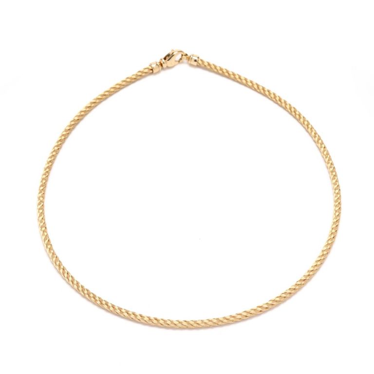 18k Gold Rope Necklace