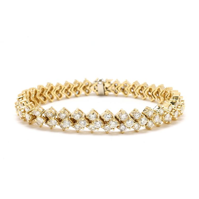 18k Gold Diamond Bracelet