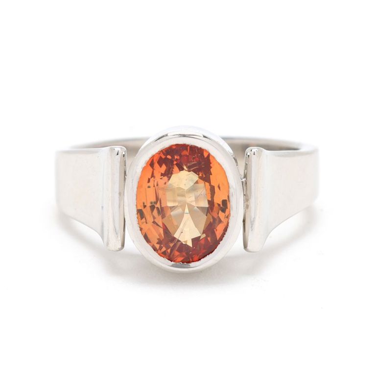 Platinum Sapphire Ring