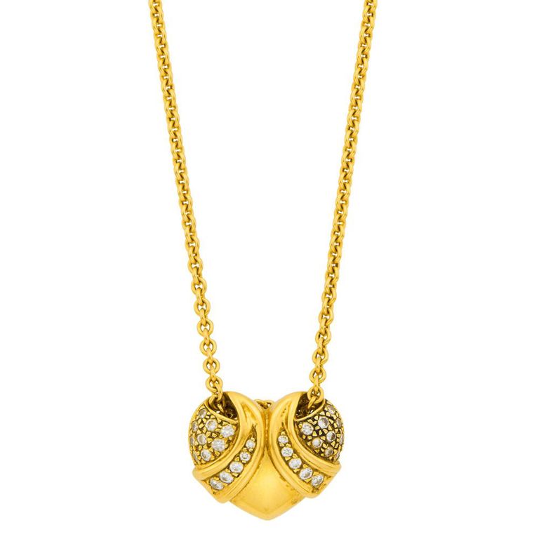 18k Gold Diamond Pendant Necklace