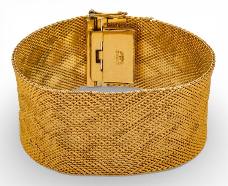 Gold Plate Mesh Bracelet