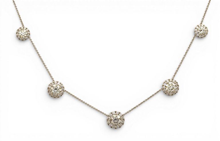 18k Gold Diamond Necklace