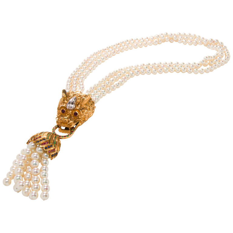 14k Gold Pearl Necklace