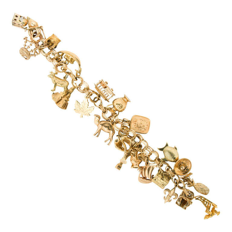 Gold Charm Bracelet