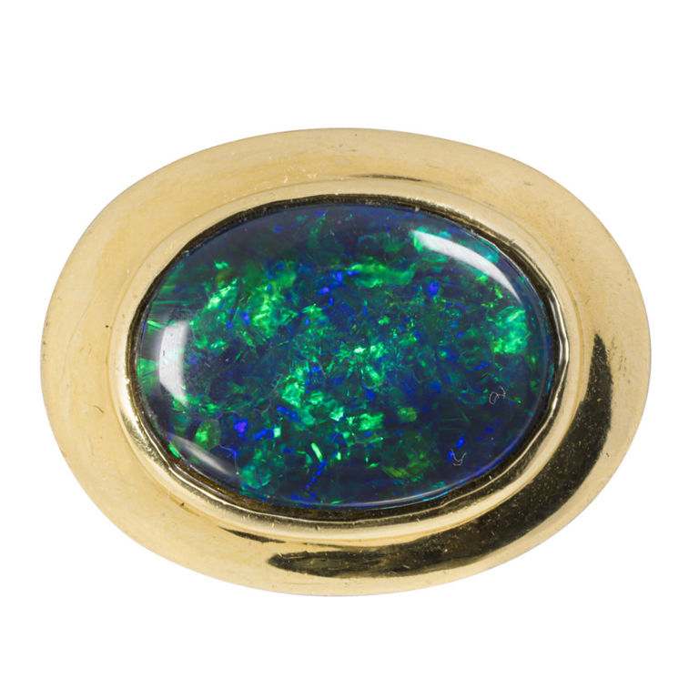18k Gold Opal Ring