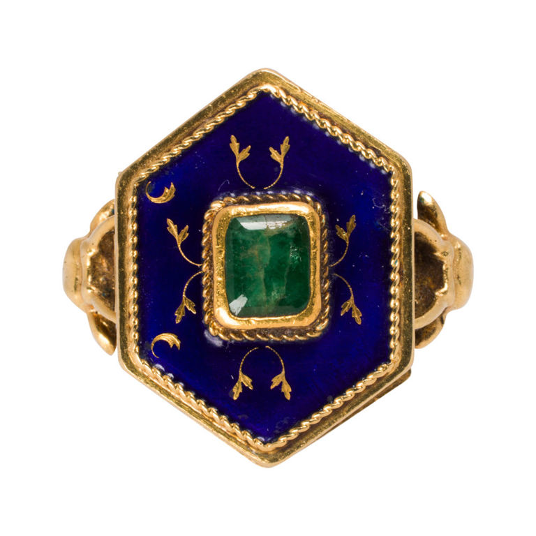 18k Gold Emerald Ring