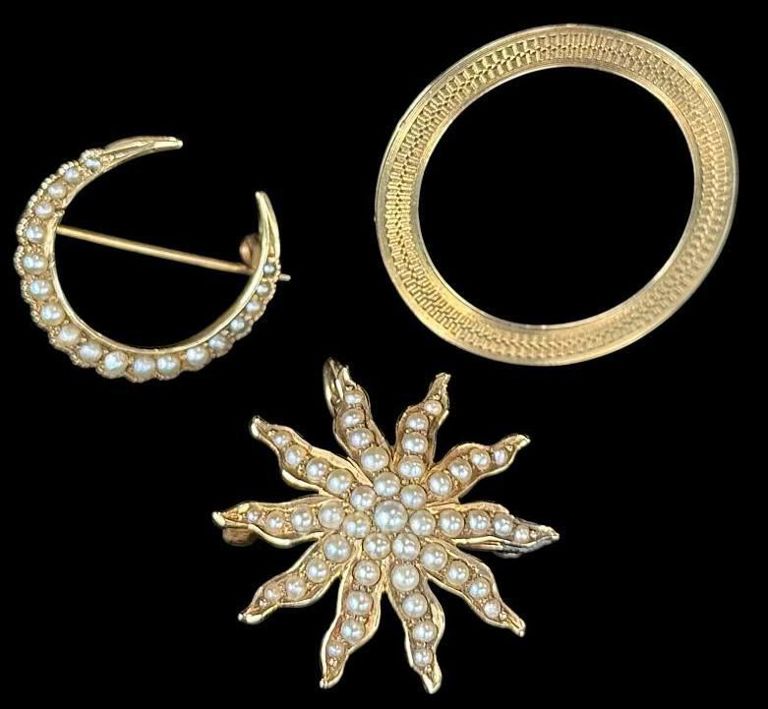 14k Gold Brooches